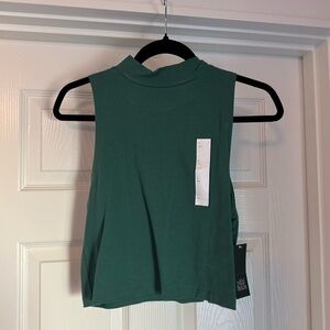 Sleeveless Green Top